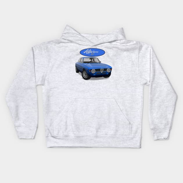 ALFA ROMEO GTA Blue Kids Hoodie by PjesusArt